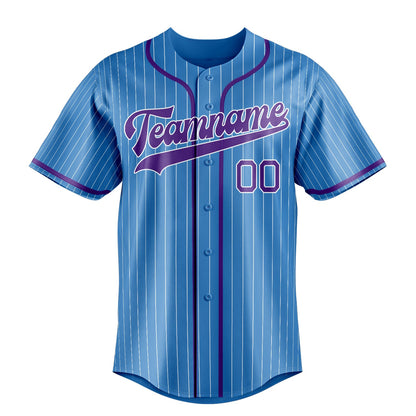 Powder-Blue & Purple Ballpark Baseball Jersey