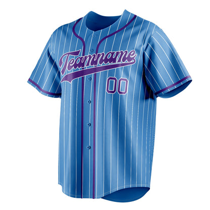 Powder-Blue & Purple Ballpark Baseball Jersey