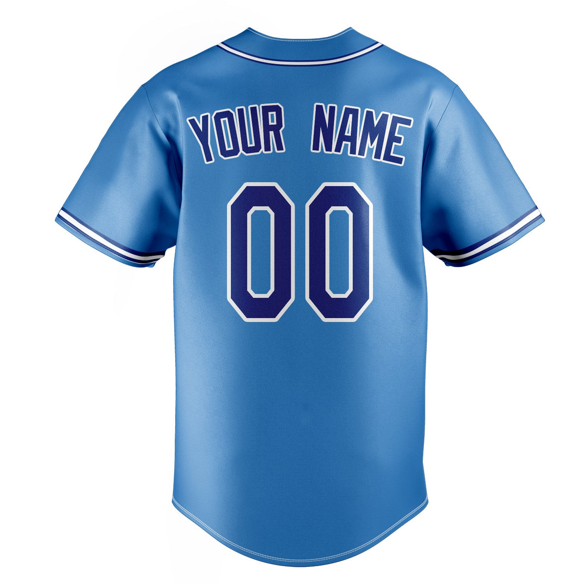 Powder-Blue & Navy Seventh Baseball Jersey