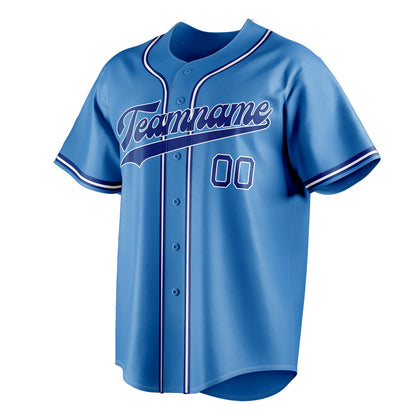 Powder-Blue & Navy Seventh Baseball Jersey