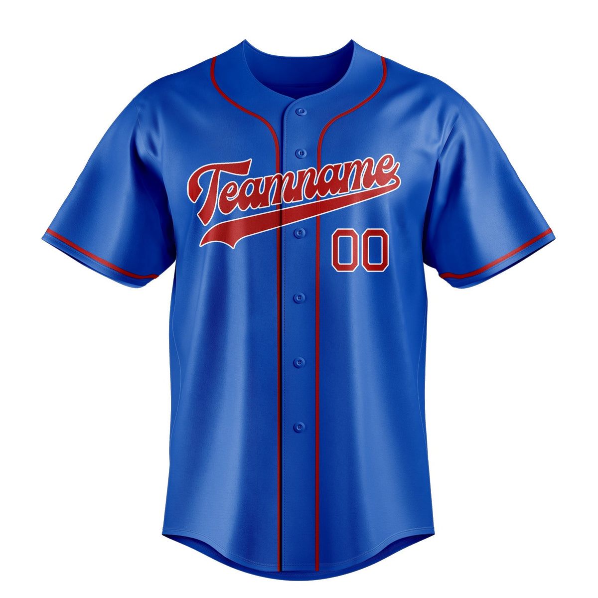 Thunder-Blue & Crimson Rally Baseball Jersey