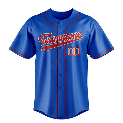 Thunder-Blue & Crimson Rally Baseball Jersey