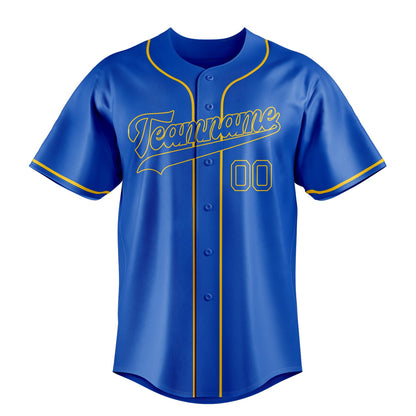 Thunder-Blue & Gold Heritage Baseball Jersey