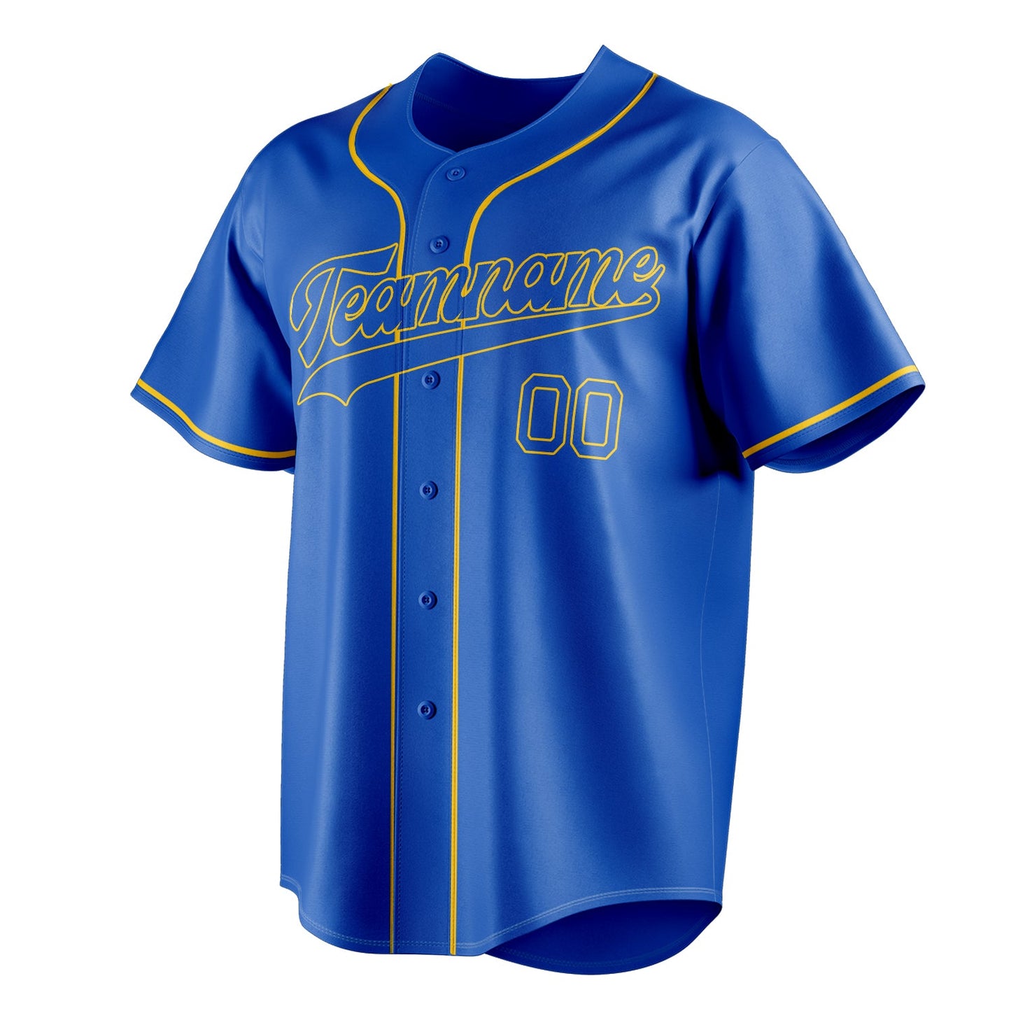 Thunder-Blue & Gold Heritage Baseball Jersey