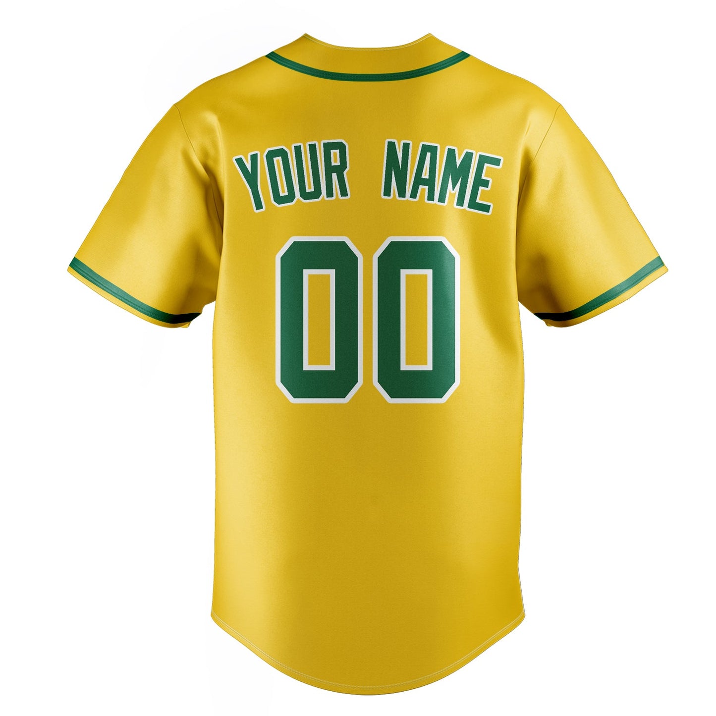 Yellow & Kelly-Green League Baseball Jersey