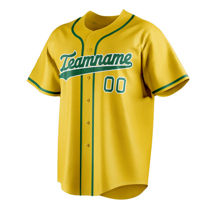 Yellow & Kelly-Green League Baseball Jersey