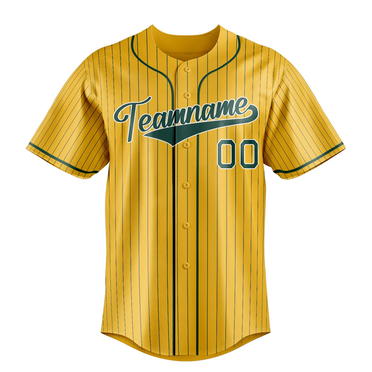 Yellow & Green Varsity Baseball Jersey