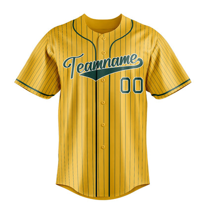 Yellow & Green Varsity Baseball Jersey