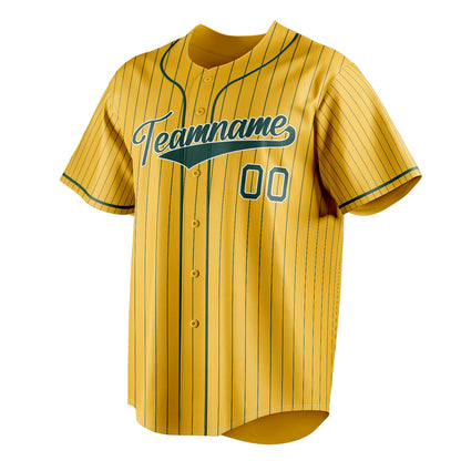 Yellow & Green Varsity Baseball Jersey