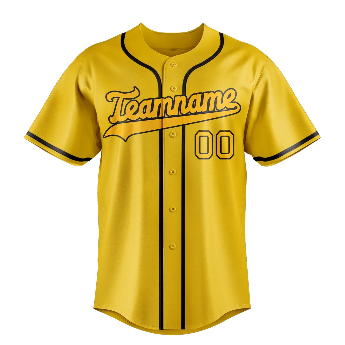 Yellow & Gold Ballpark Baseball Jersey