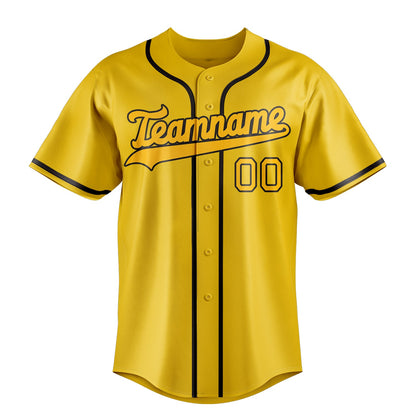 Yellow & Gold Ballpark Baseball Jersey
