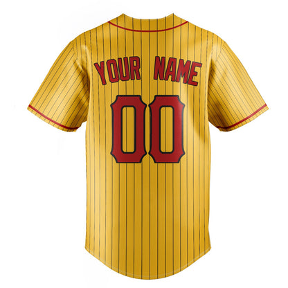 Yellow & Red Homeplate Baseball Jersey
