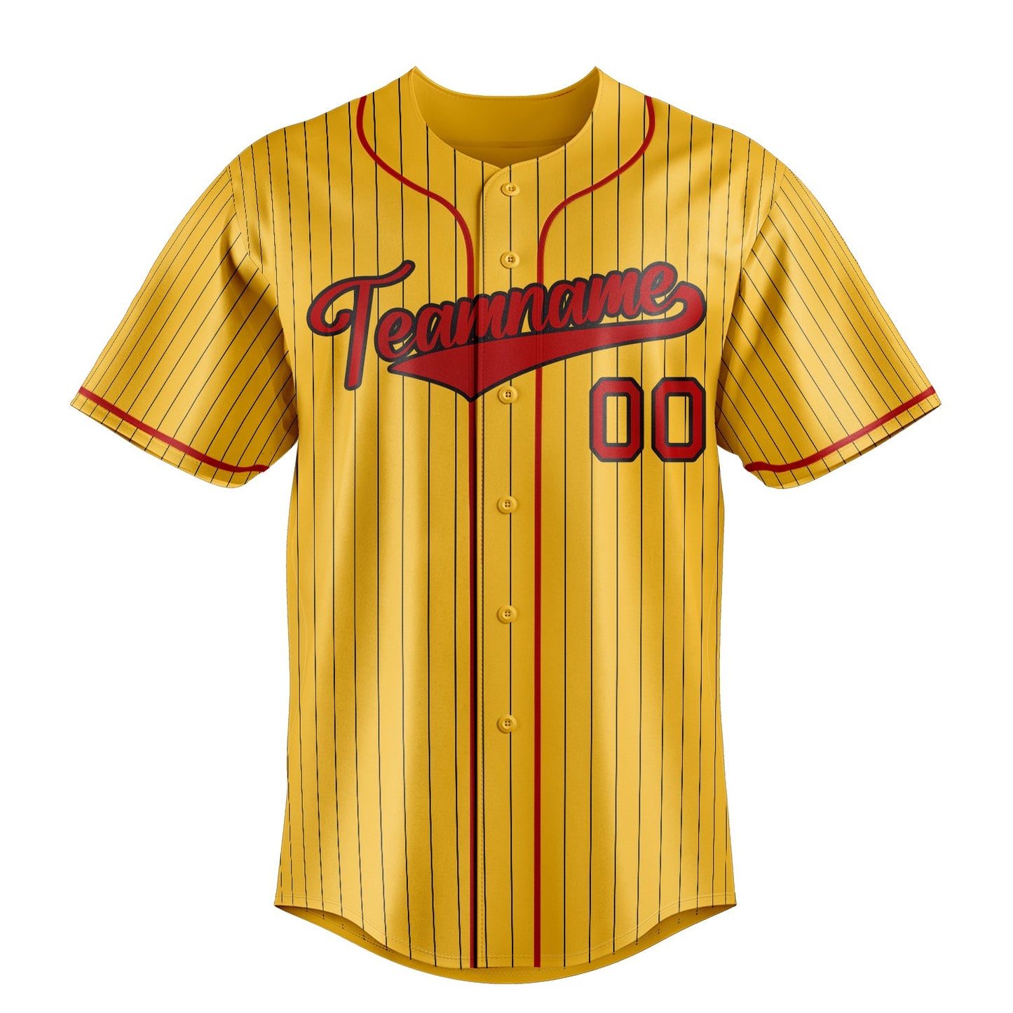 Yellow & Red Homeplate Baseball Jersey