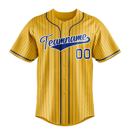 Yellow & Navy Clubhouse Baseball Jersey