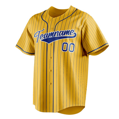 Yellow & Navy Clubhouse Baseball Jersey