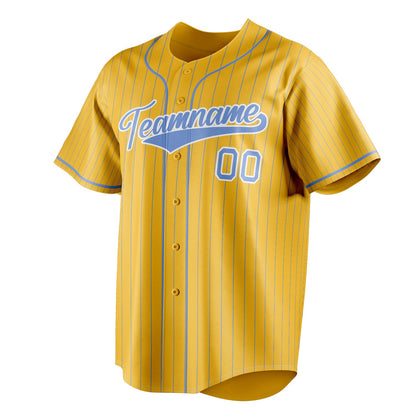 Yellow & Light-Blue Infield Baseball Jersey