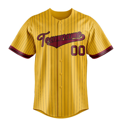 Yellow & Crimson Grandstand Baseball Jersey