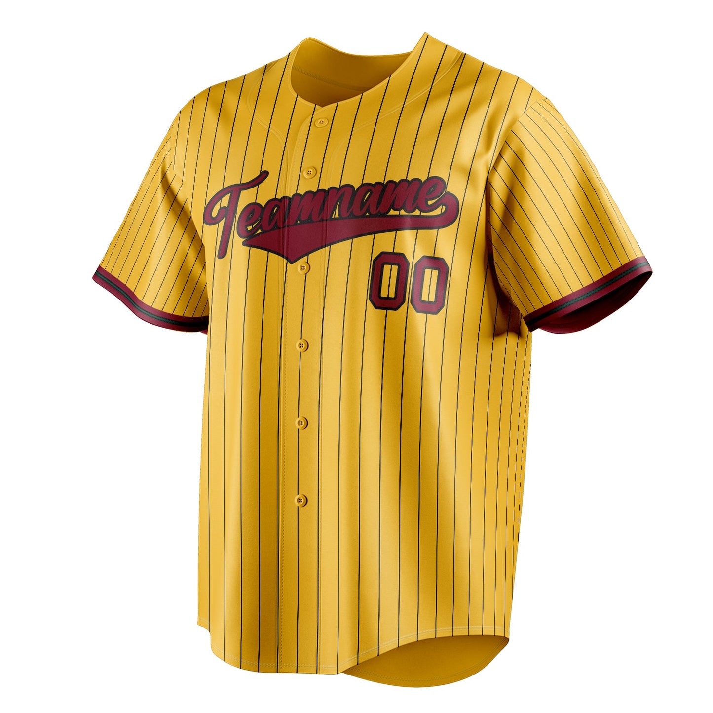 Yellow & Crimson Grandstand Baseball Jersey