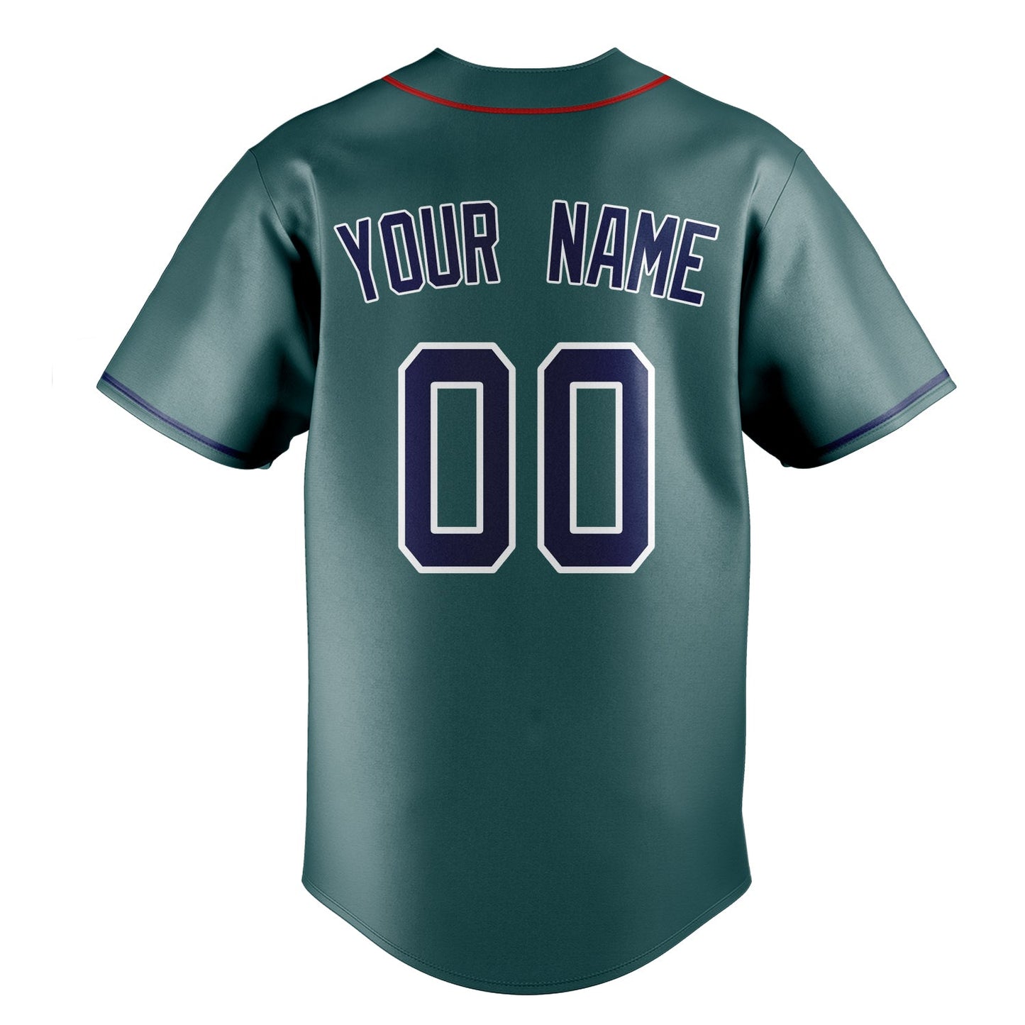 Midnight-Green & Navy Dugout Baseball Jersey