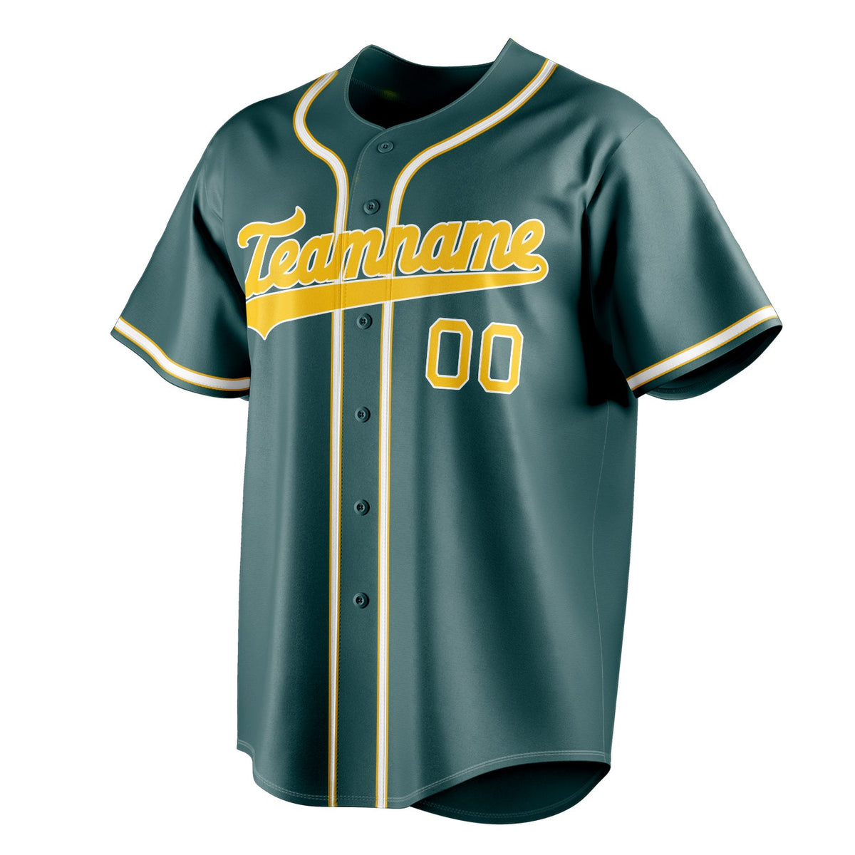 Midnight-Green & Gold Rally Baseball Jersey