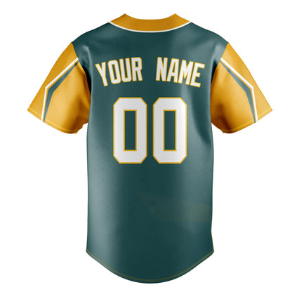 Midnight-Green & Yellow Series Baseball Jersey