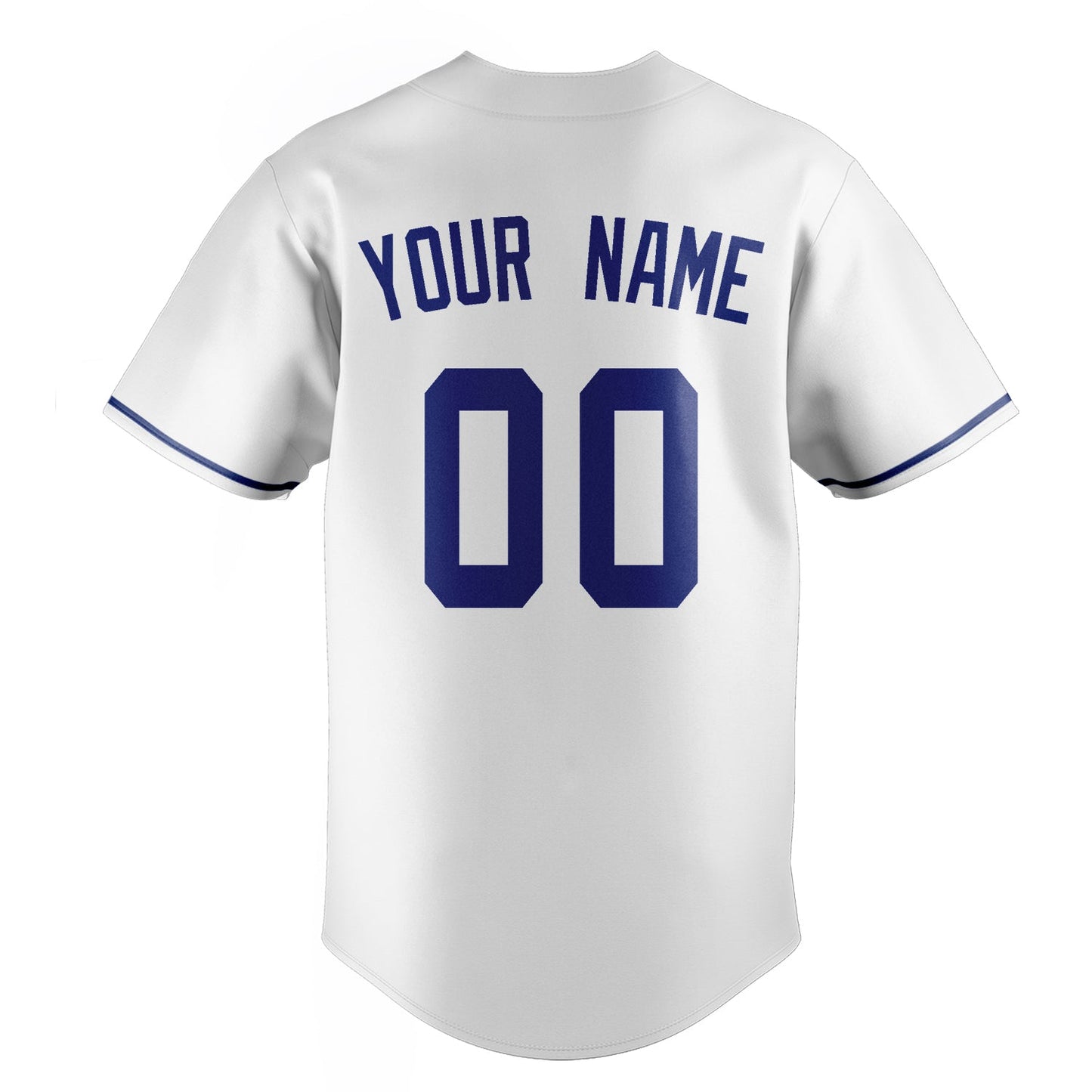 White & Royal Stadium Baseball Jersey