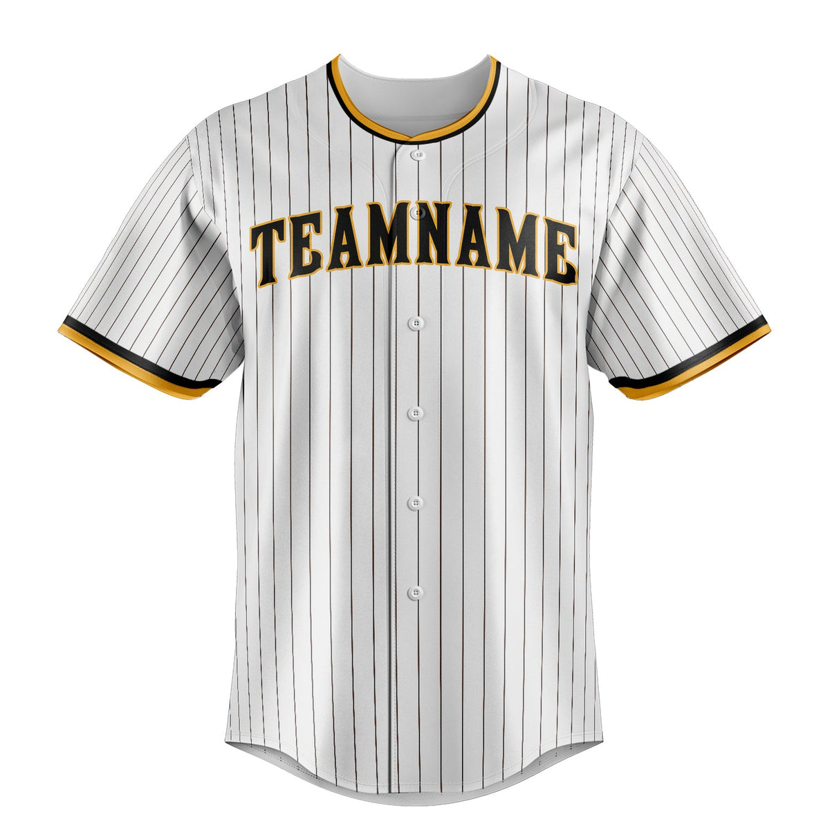 White & Brown Ballpark Baseball Jersey
