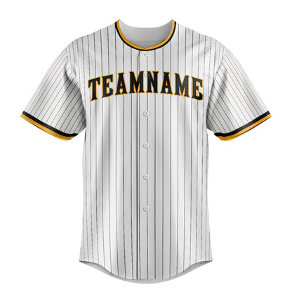 White & Brown Ballpark Baseball Jersey