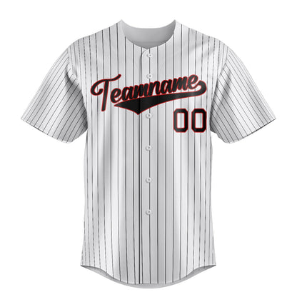 White & Black Infield Baseball Jersey
