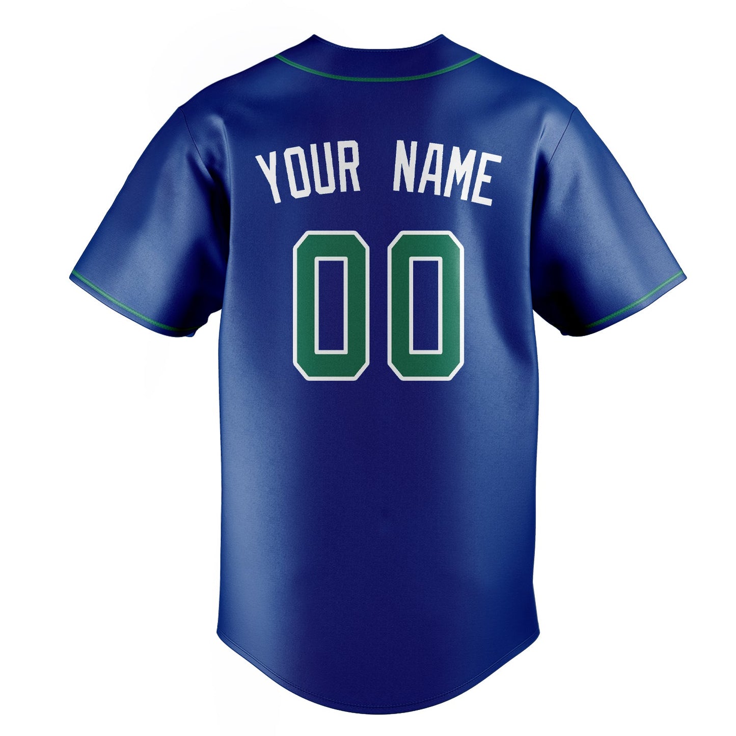 Royal & Kelly-Green Baseline Baseball Jersey