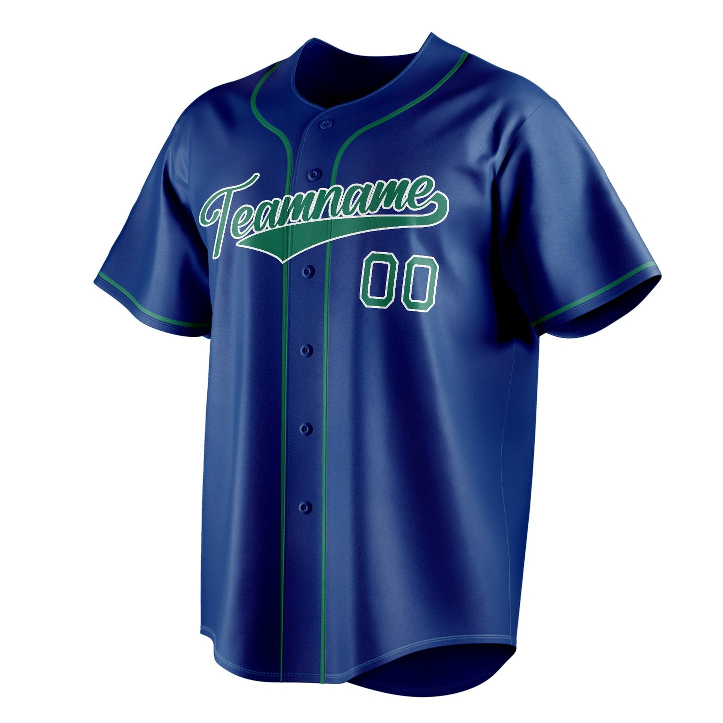 Royal & Kelly-Green Baseline Baseball Jersey
