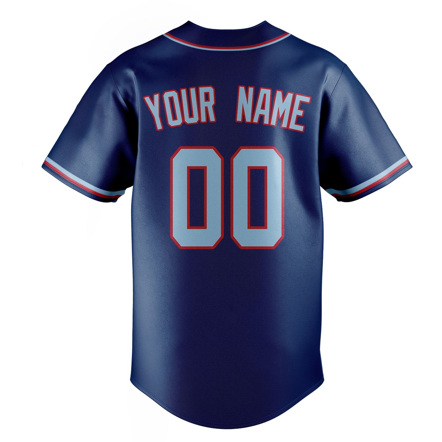 Royal & Light-Blue Pennant Baseball Jersey
