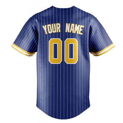 Royal & Gold Dugout Baseball Jersey