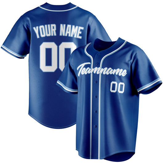 Personalized Royal & White Color Fan Baseball Jersey BB01240531TY376