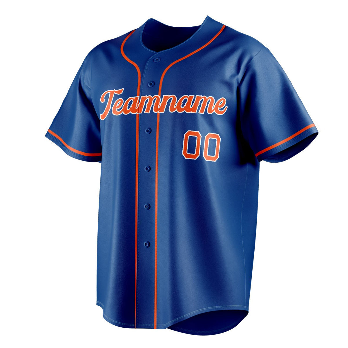 Royal & Orange Rally Baseball Jersey