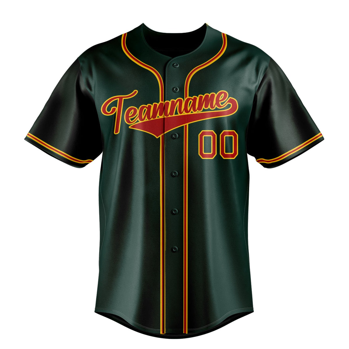 Green & Red Series Baseball Jersey