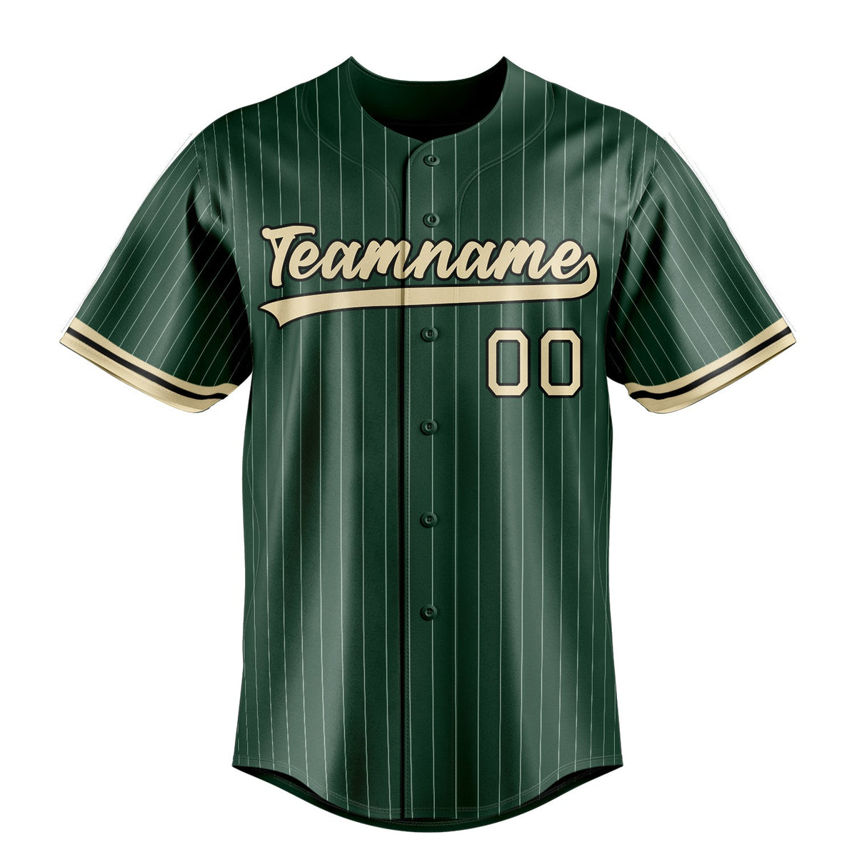 Green & Cream Ace Baseball Jersey
