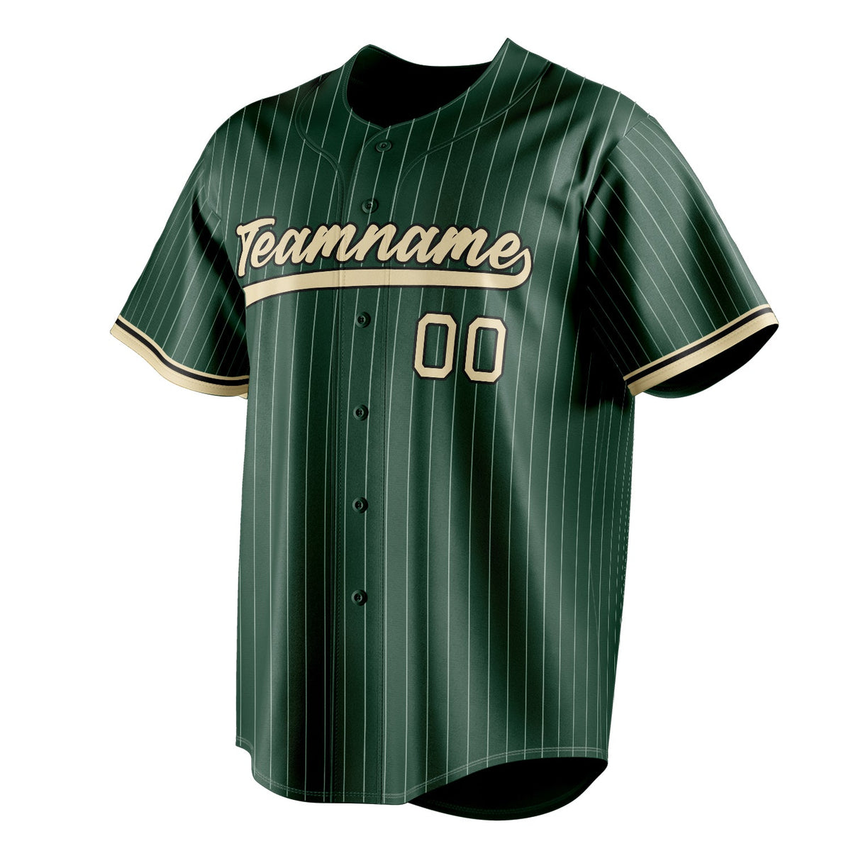 Green & Cream Ace Baseball Jersey