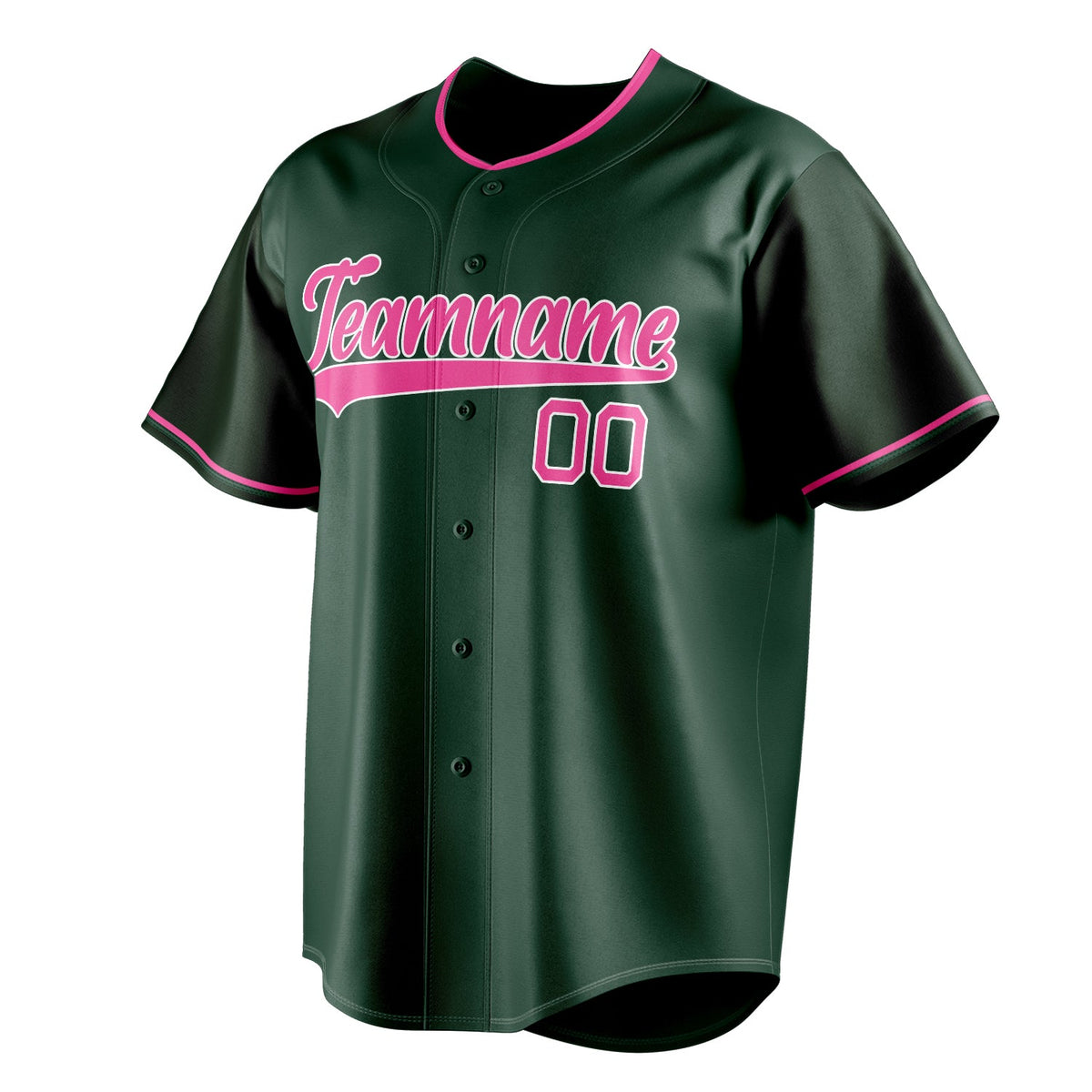 Green & Pink Rookie Baseball Jersey