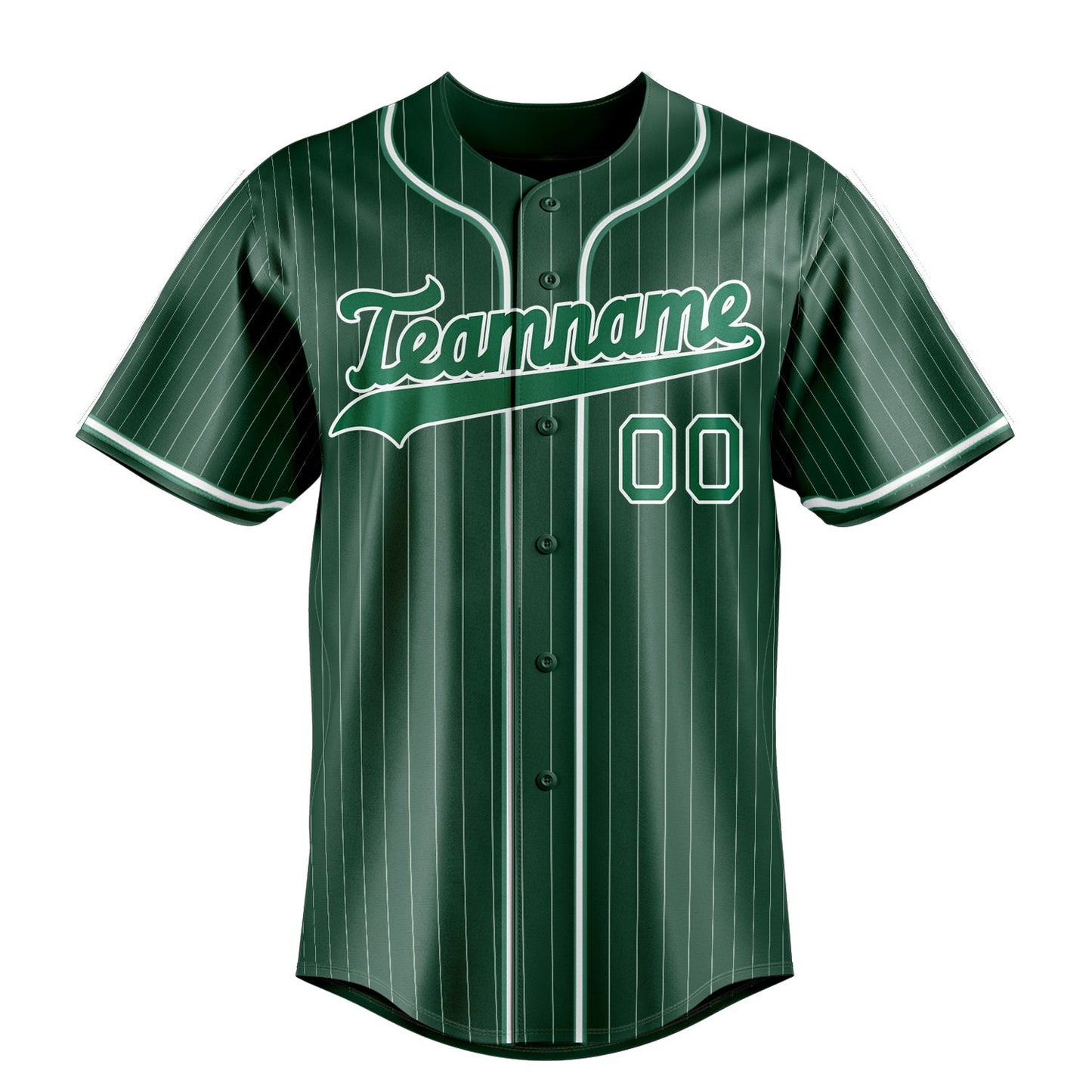 Green & Kelly-Green League Baseball Jersey