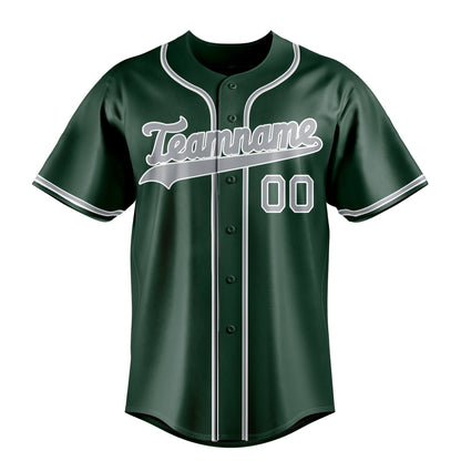 Green & Gray Stadium Baseball Jersey
