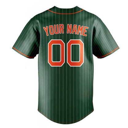 Green & Orange Varsity Baseball Jersey