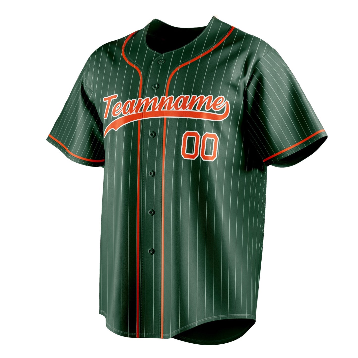 Green & Orange Varsity Baseball Jersey