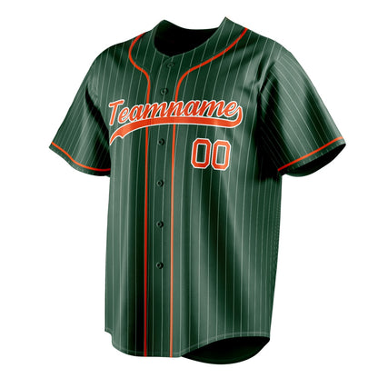 Green & Orange Varsity Baseball Jersey