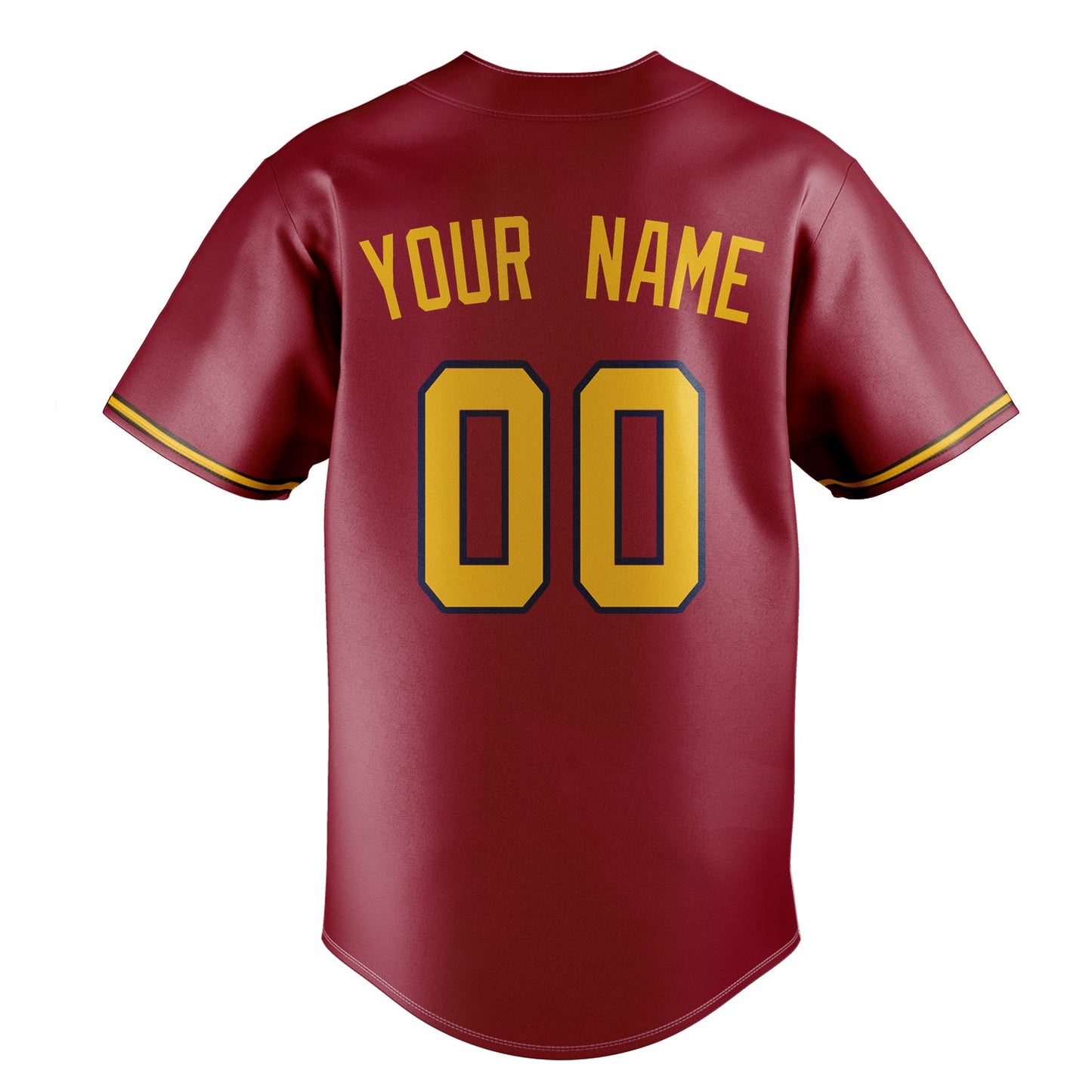 Maroon & Gold Seventh Baseball Jersey