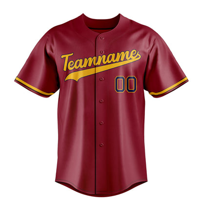 Maroon & Gold Seventh Baseball Jersey