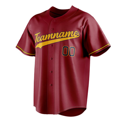 Maroon & Gold Seventh Baseball Jersey