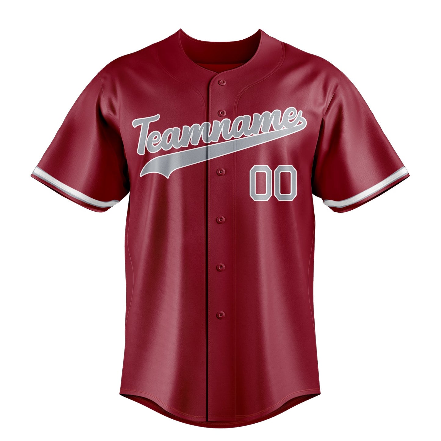 Maroon & Gray Homeplate Baseball Jersey