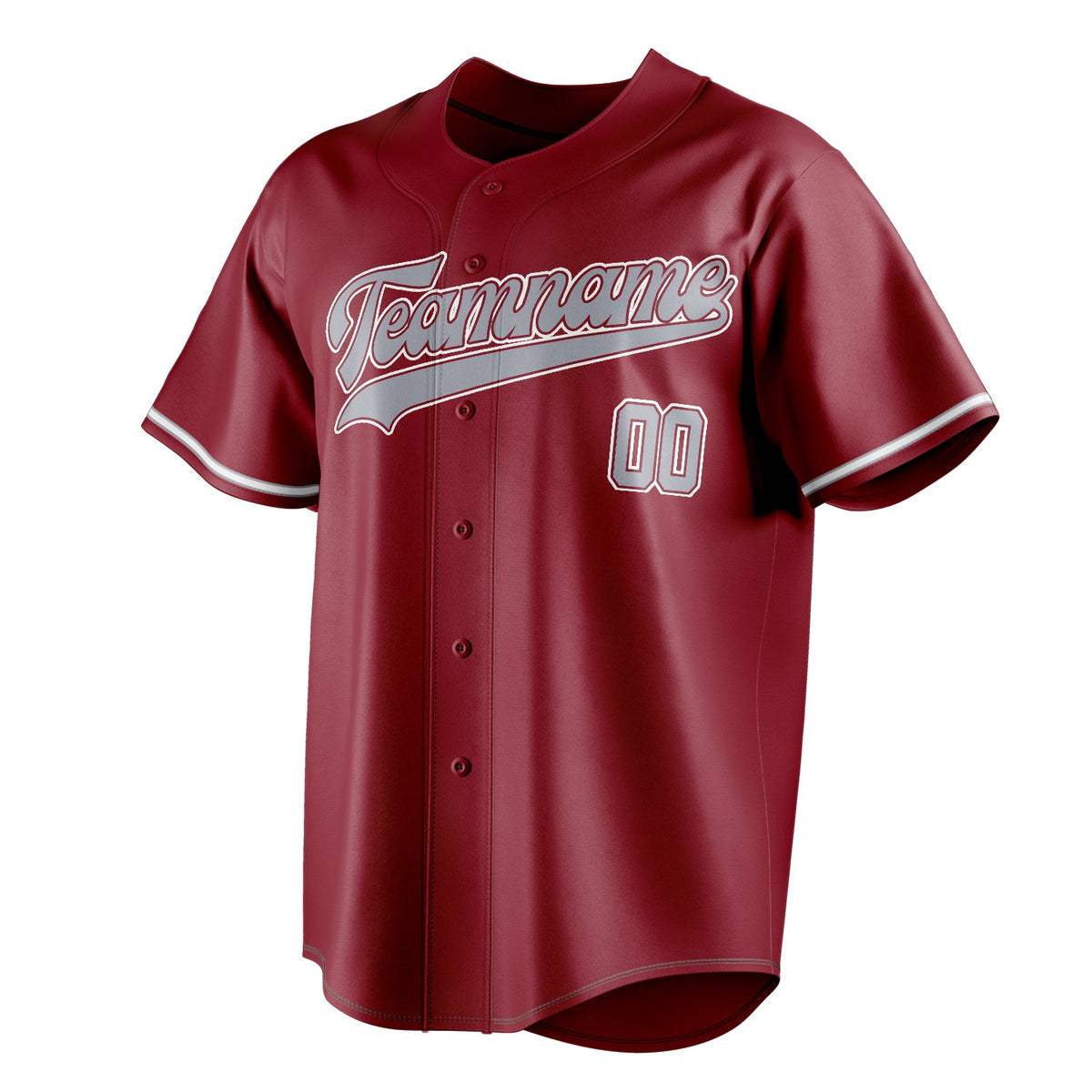 Maroon & Gray Homeplate Baseball Jersey