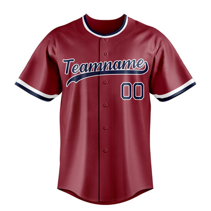 Maroon & Navy Outfield Baseball Jersey